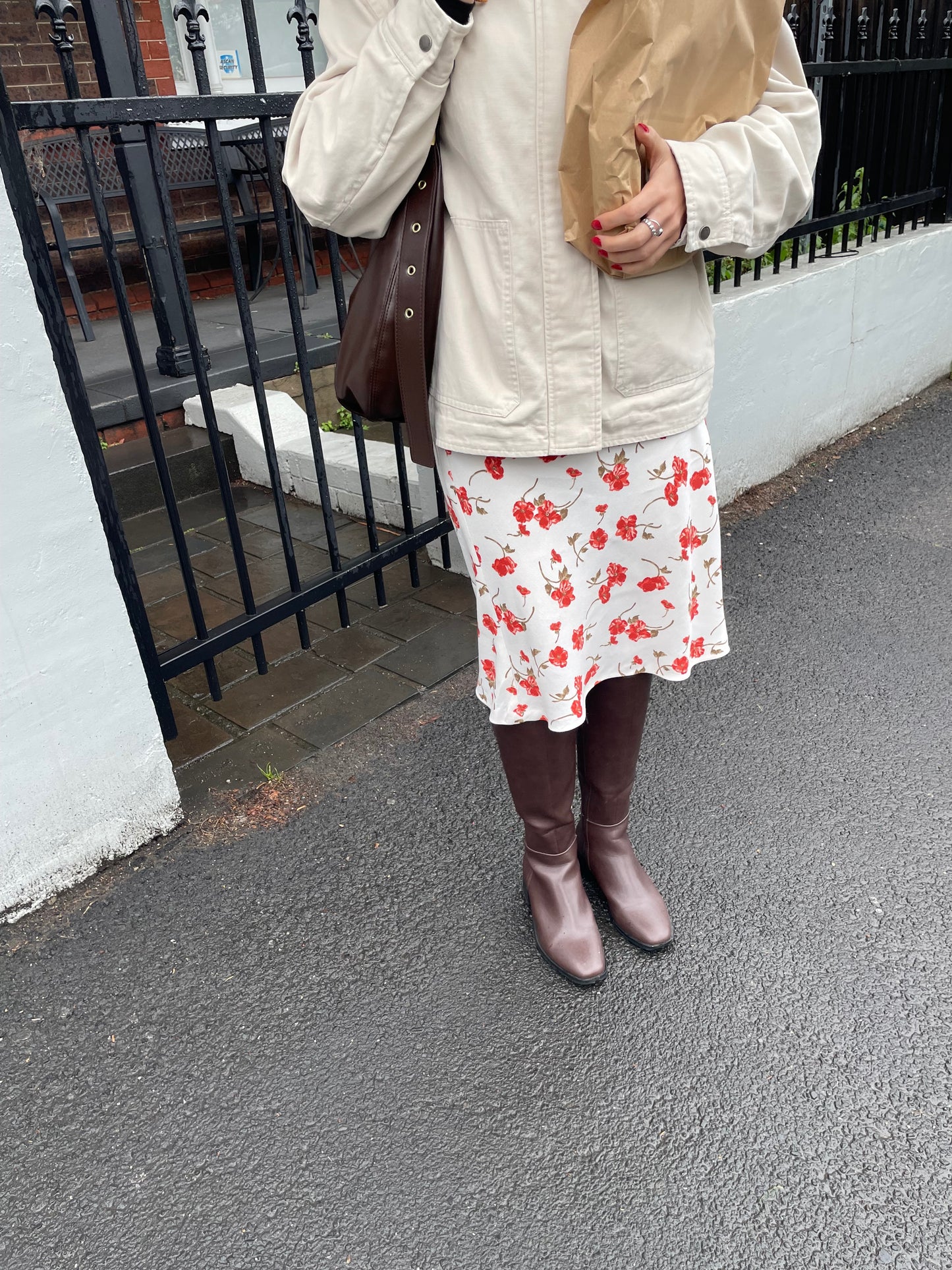 CORA | Bias cut midi skirt