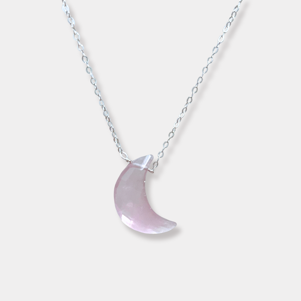 FEGÁRI NECKLACE | ROSE QUARTZ & SILVER