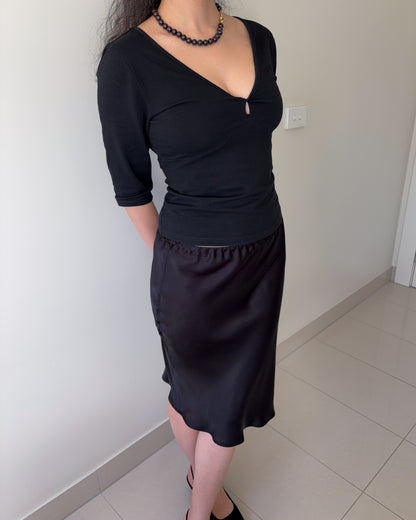 CORA in NYX | Bias cut midi skirt | COMING SOON