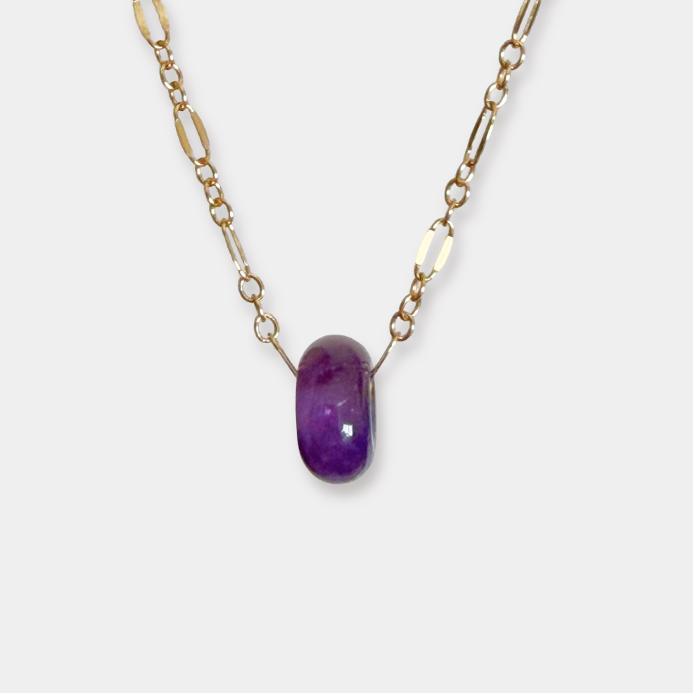 THE IRIS CHOKER | GOLD FILLED & AMETHYST