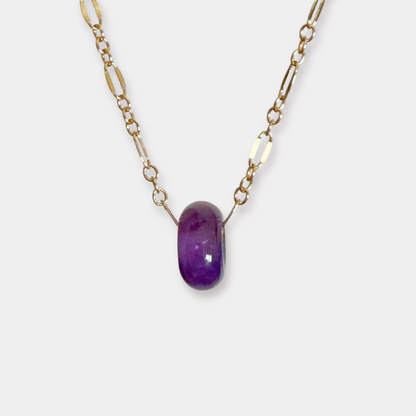 THE IRIS CHOKER | GOLD FILLED & AMETHYST