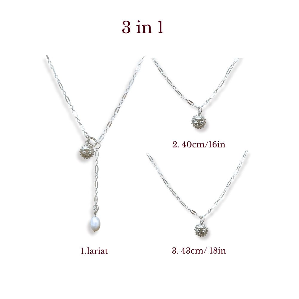 HELIOS NECKLACE | SILVER