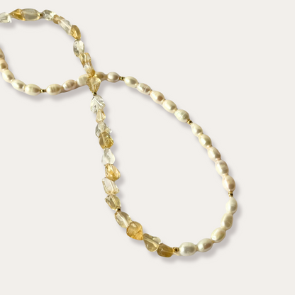 CITRINE PEARL CHOKER