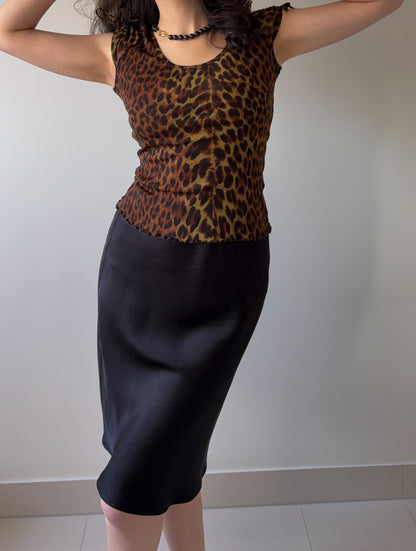 CORA in NYX | Bias cut midi skirt
