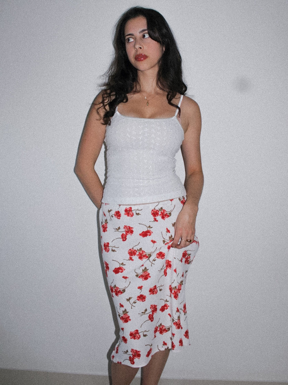 CORA | Bias cut midi skirt