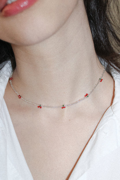 CHERRY GARLAND NECKLACE