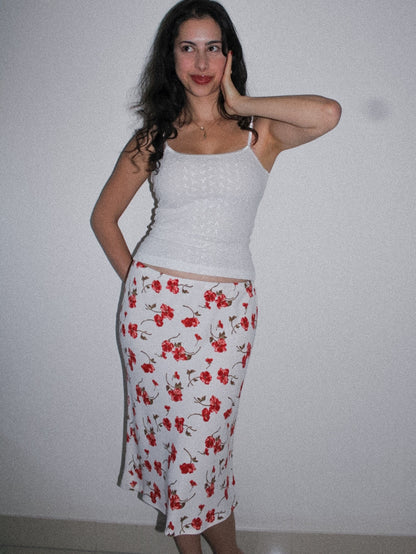 CORA | Bias cut midi skirt | PREORDER