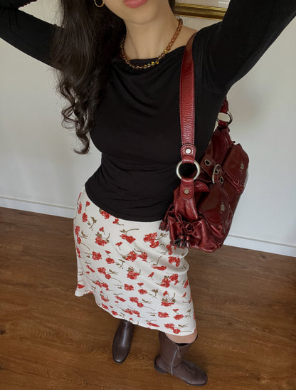 CORA | Bias cut midi skirt