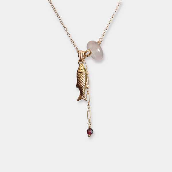 BARBOONI LARIAT | ROSE QUARTZ