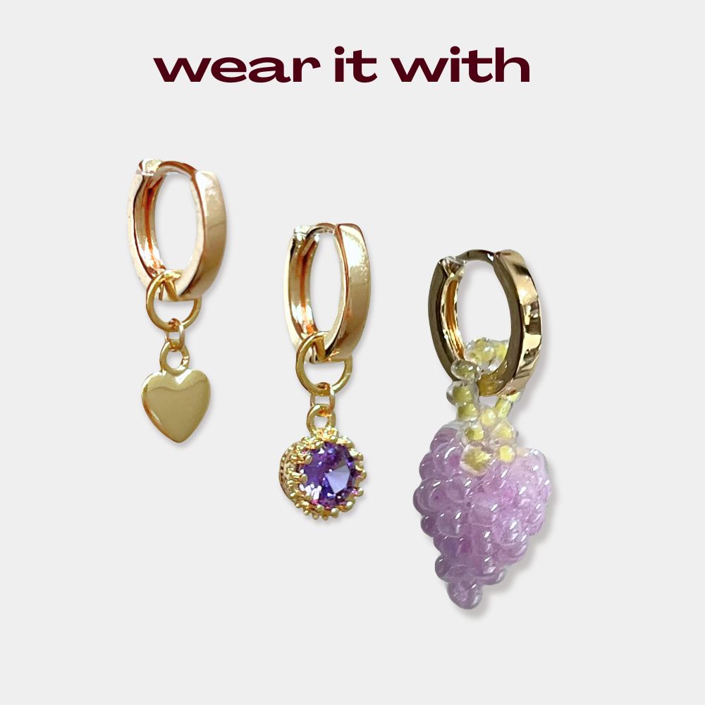 PERSEPHONE HOOPS | AMETHYST