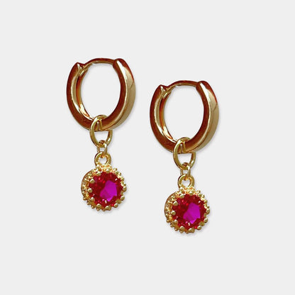 PERSEPHONE HOOPS | RUBY