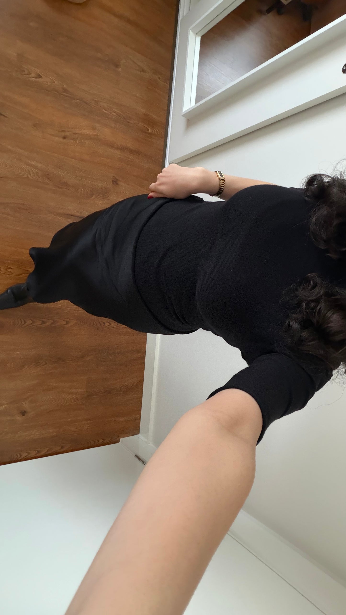 CORA in NYX | Bias cut midi skirt