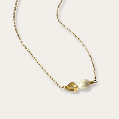 CITRINE PEARL CHAIN