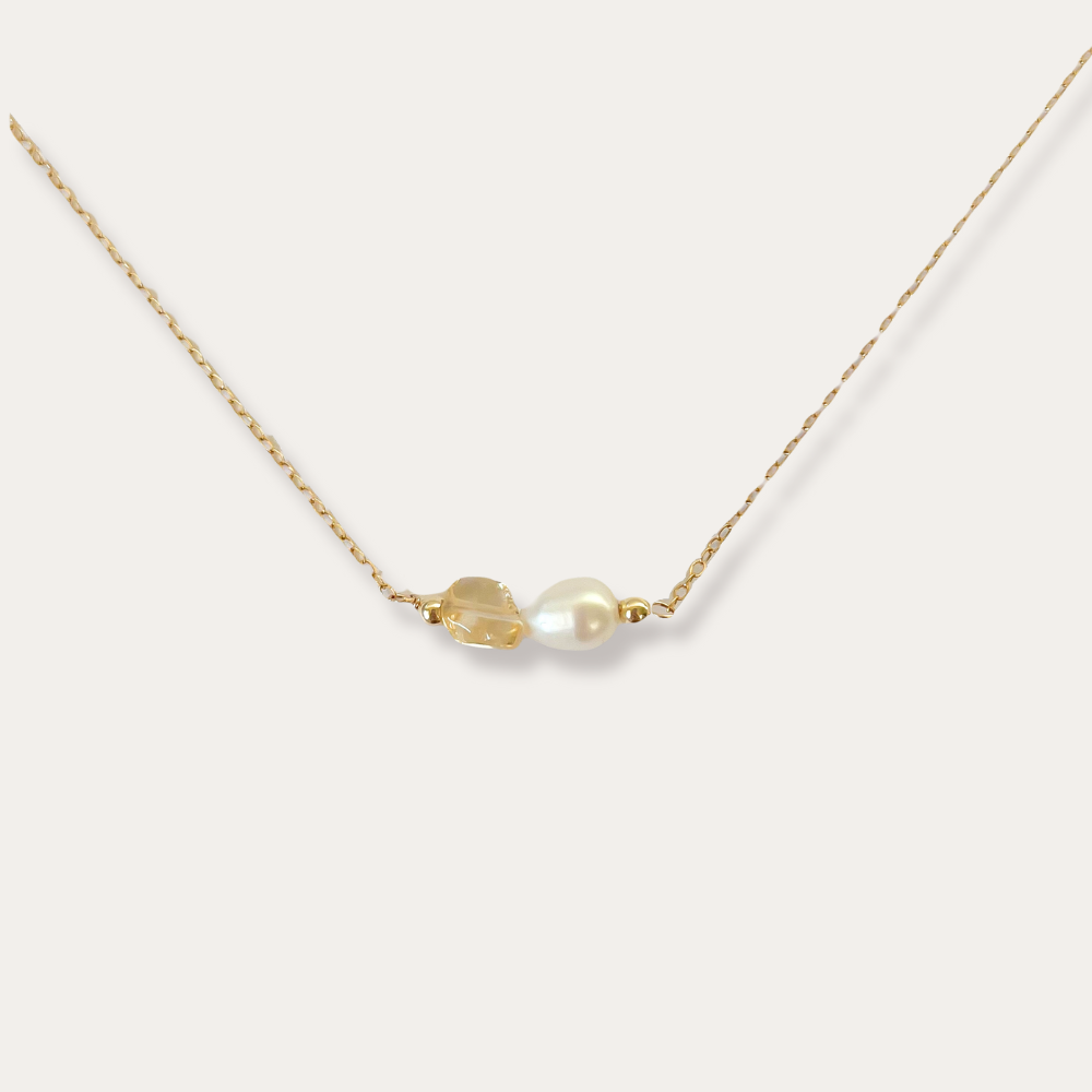 CITRINE PEARL CHAIN