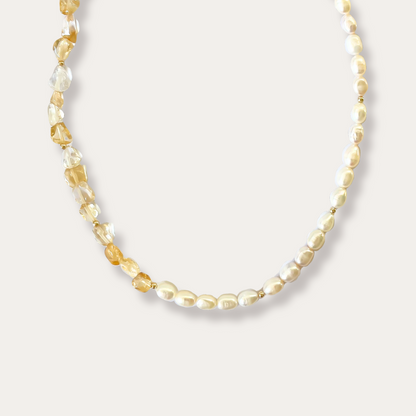 CITRINE PEARL CHOKER