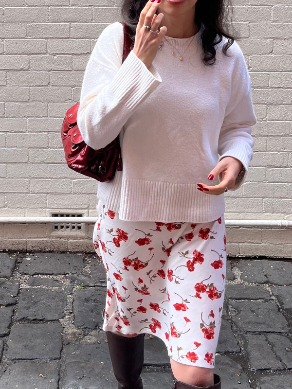 CORA | Bias cut midi skirt